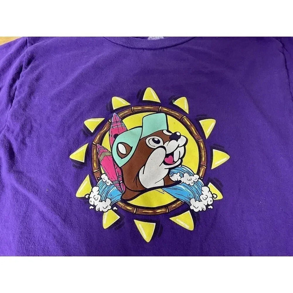 Buc-ee's Double Sided "Did Somebody Say Buc-ee's" Purple T-Shirt Size Small - Picture 3 of 8